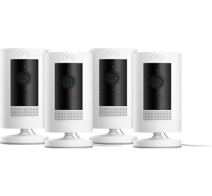 Ring Stick Up Cam Plug-In White 4-Pack