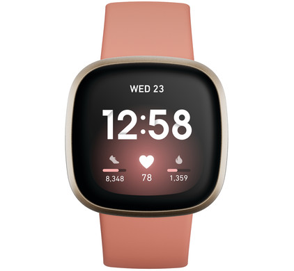 Fitbit Versa 3 Roze/Goud