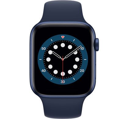 Apple Watch Series 6 44mm Blue Aluminum Deep Navy Sport Band Coolblue Before 23 59 Delivered Tomorrow