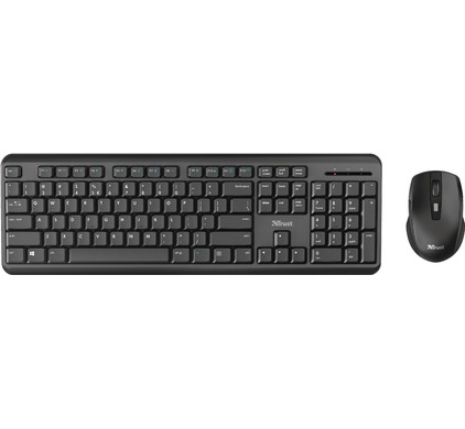 Trust ODY II Kabellose Tastatur Mit Italienischem QWERTY-Layout – Flach, Leise & Spritzwassergeschützt