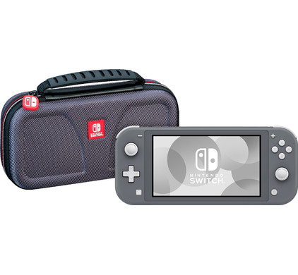 Nintendo Switch Lite Grijs + Bigben Officiële Nintendo Switch Lite Beschermtas