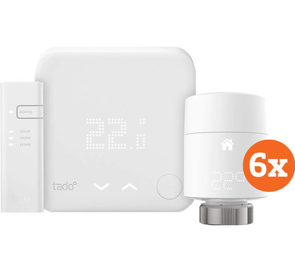 Tado Smart Thermostat V3 + Starter Pack + 6 Radiator Knobs