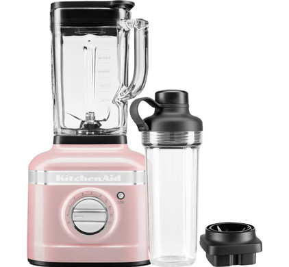 KitchenAid Artisan K400 5KSB4026ESP Zijderoze + mengbeker opzetstuk