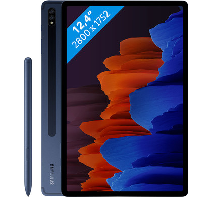 Samsung Galaxy Tab S7 + 5G Blue Coolblue - Before 23:59, delivered tomorrow