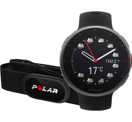Polar Vantage V2 Zwart M/L + Polar H10 Hartslagmeter Borstband Zwart M-XXL