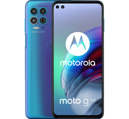 Boven hoofd en schouder Democratie hebben Motorola Moto G100 128GB Blauw 5G - Coolblue - Voor 23.59u, morgen in huis