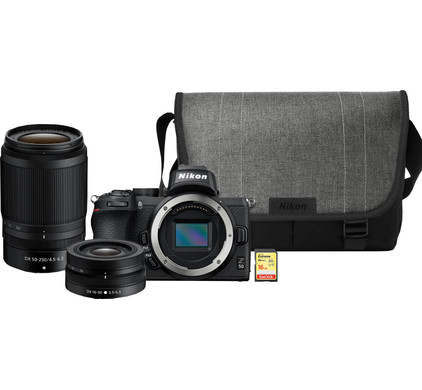 Nikon Z50 + 16-50mm + 50-250mm + Tas + 16GB geheugenkaart