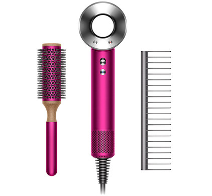 Dyson Supersonic Fuchsia + haarstyling set