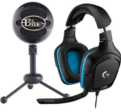 LOGITECH G432 7.1 Gaming Headset - Black & Blue