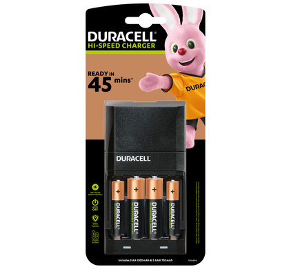 Duracell Hi-Speed batterijlader AA - AAA - - Voor 23.59u, morgen huis