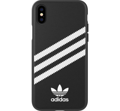 rechter Theoretisch Depressie Adidas Apple iPhone X / Xs Back Cover Leer Zwart/Wit - Coolblue - Voor  23.59u, morgen in huis