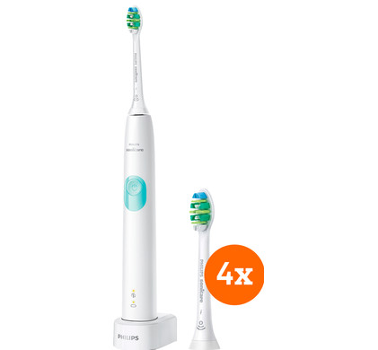 Philips Sonicare ProtectiveClean 4300 HX6807/63 + Intercare opzetborstels (4...