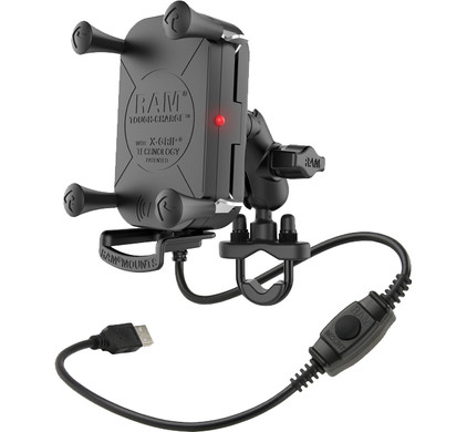 RAM Mounts Telefoonhouder Motor Stuur met Draadloos Opladen