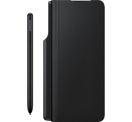 Samsung Galaxy Z Fold 3 Note Pack Book Case Zwart met S Pen