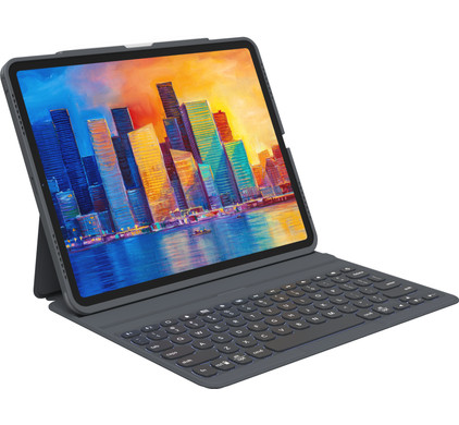 Zagg pro keys apple ipad (2021/2020) toetsenbord hoes qwerty zwart