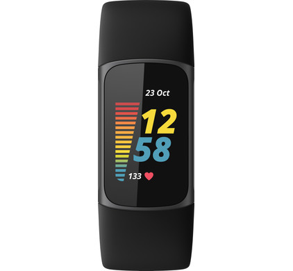 Opgetild gordijn bagage Fitbit Charge 5 Zwart - Slimme horloges - Coolblue