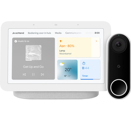 Google Nest Hello + Nest Hub 2 Chalk