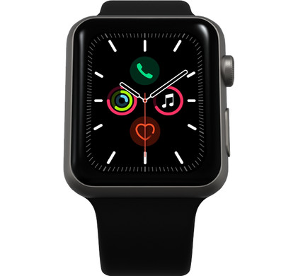 Refurbished Apple Watch Series 5 44mm Space Gray - Coolblue - Voor 23.59u,  morgen in huis