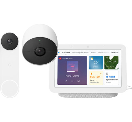 Google Nest Doorbell + Nest Cam + Nest Hub 2