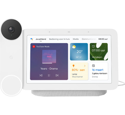 Google Nest Doorbell + Google Nest Hub 2 Chalk