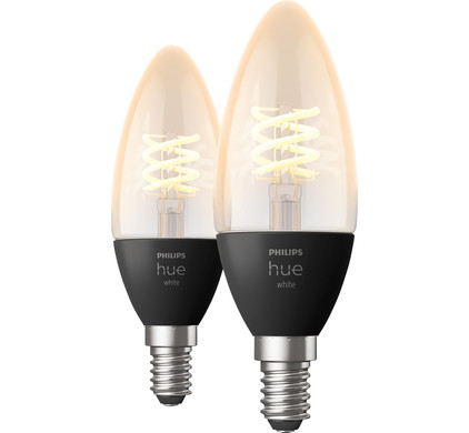 Philips Hue Filamentlamp White kaarslamp E14 Duo pack