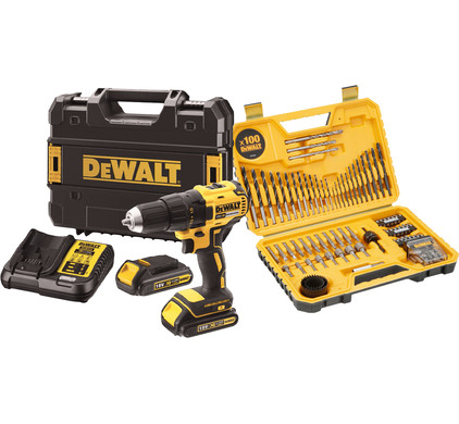 DeWalt DCD777S2T-QW + 100-delige boren- en bitset