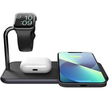 Klooster rammelaar Ontwikkelen ZENS Dual & Apple Watch Aluminium Draadloze Oplader 10W Zwart - Coolblue -  Voor 23.59u, morgen in huis