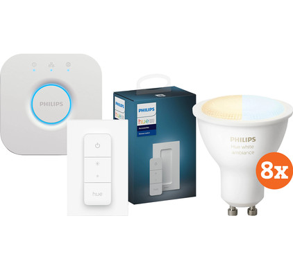 Philips Hue White Ambiance GU10 Starter 8-Pack