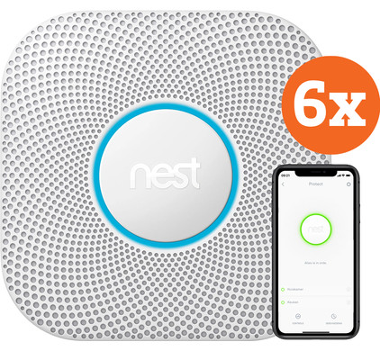 Google Nest Protect V2 Netstroom 6-pack