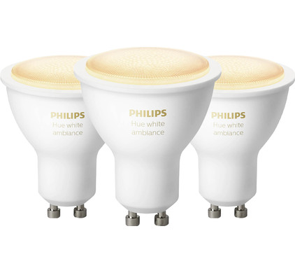Philips Hue White Ambiance GU10 3-pack