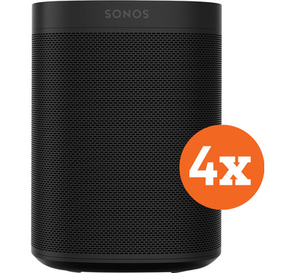 Sonos One Zwart 4-pack