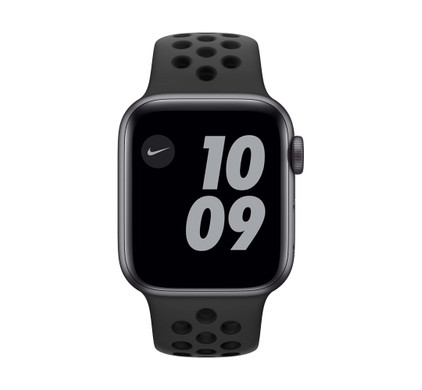 Apple Watch Nike SE 40mm Space Gray Aluminium Zwarte Sportband