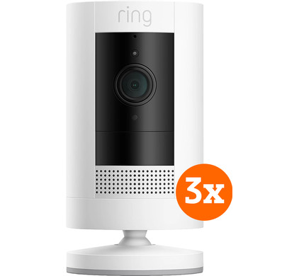 Ring Stick Up Cam Battery - Wit 3-pack