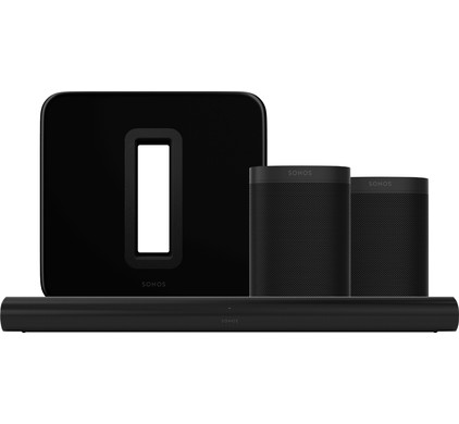 Sonos Arc 5.1 + Sub + One Duopack Zwart