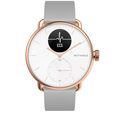 Withings Scanwatch Ros goud 38 mm Coolblue Voor 23.59u