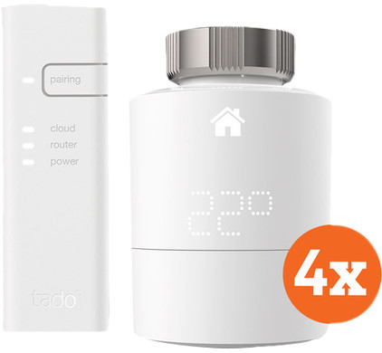 Tado Slimme Radiator Thermostaat Starter 4-Pack