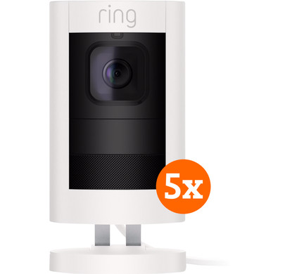 Ring Stick Up Cam Elite Wit 5-pack