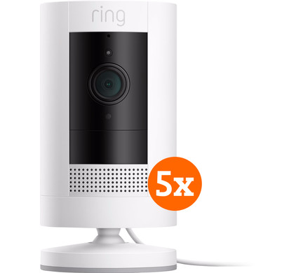 Ring Stick Up Cam Plug-In Wit 5-Pack