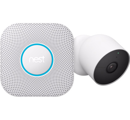 Google Nest Cam Indoor Wired + Nest Protect