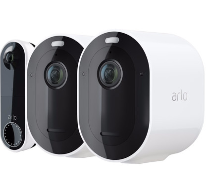 Arlo Pro 4 Beveiligingscamera Wit 2-pack + Arlo Wire Free Video Doorbell Wit