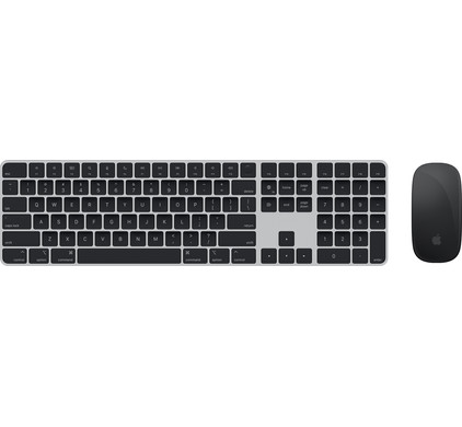 Apple Magic Keyboard met numeriek toetsenblok en Touch ID Qwerty + Mouse (2021) Zwart