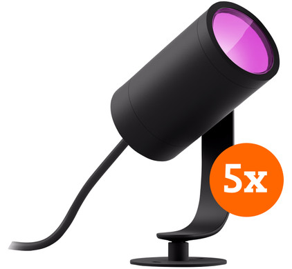 Philips Hue Lily Starter Pack White and Color prikspot 5-Pack