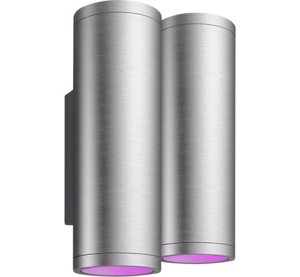 Philips Hue Appear muurlamp White & Color - RVS Duo Pack