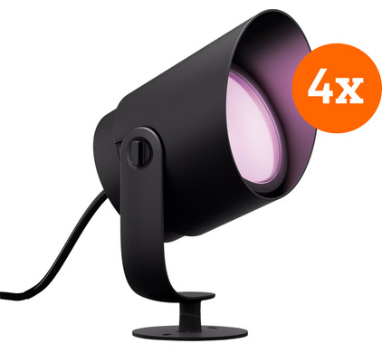 Philips Hue Lily XL prikspot White and Color uitbreiding 4-pack