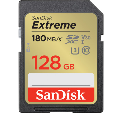 SanDisk SDXC Extreme 128GB 180mb/s