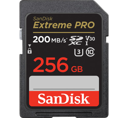 SanDisk SDXC Extreme Pro 256GB 200mb/s