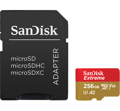 SanDisk MicroSDXC Extreme 256GB 190mb/s