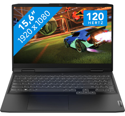 Lenovo IdeaPad Gaming 3 15IAH7 82S900NSMH - Intel Core i7 12650H, 16GB RAM, 512GB SSD, 15.6 inch Full HD 120 Hz scherm