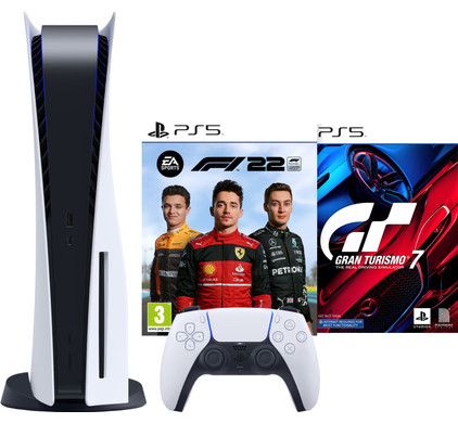 PlayStation 5 + F1 22 + Gran Turismo 7