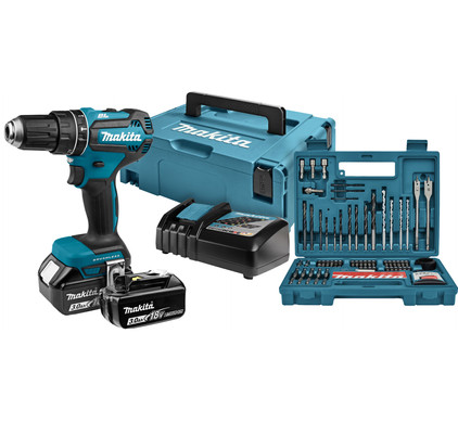 Makita DHP485RFJ + 100-delige bit- en borenset